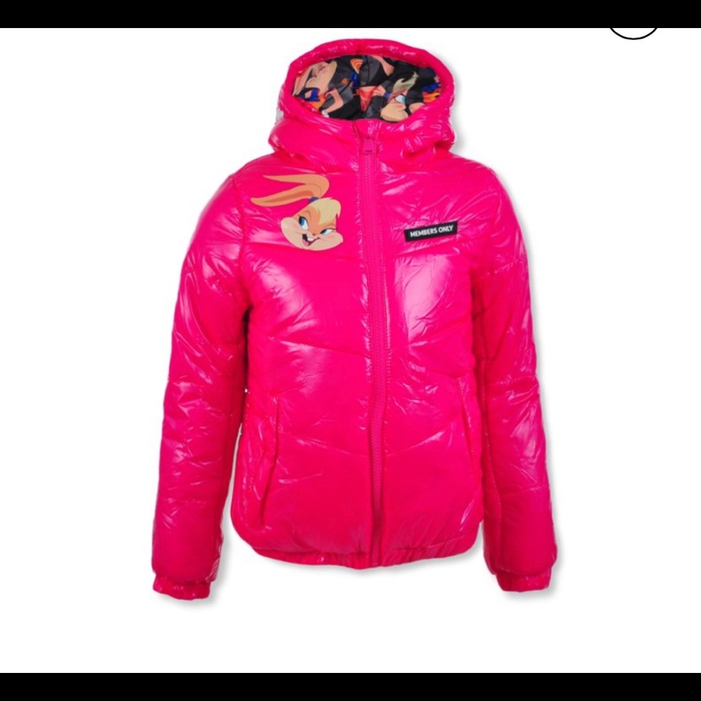 Girls MEMBERS ONLY SPACE JAM Puffer jacket.
